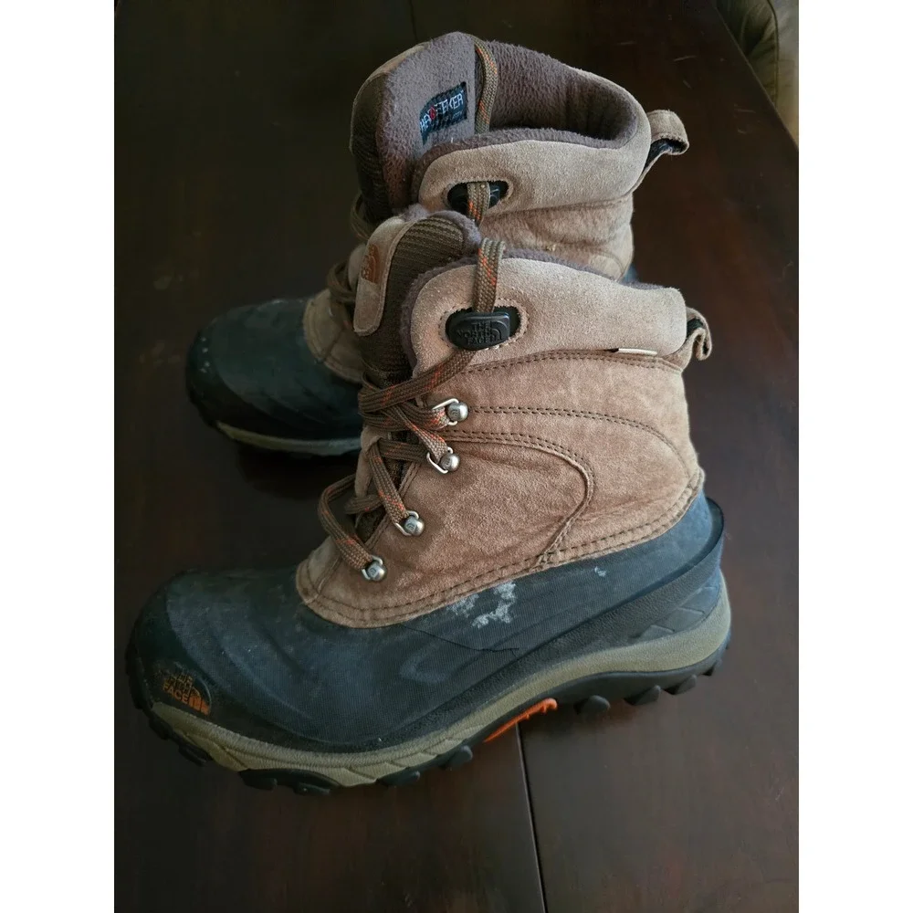 The North Face Chilkat II Mens Brown Waterproof Heatseeker Winter Boots Size 9